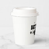 ファーストコーヒー白黒レトロスター 紙コップ (右)