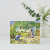 ファーストステップ(ミレット後)ヴァンゴッホファインアート ポストカード (スタンド正面)