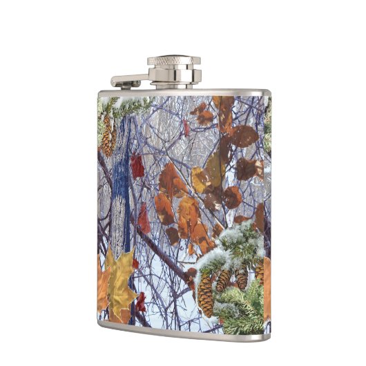 ファーストスノーウィンターカモフラージュスタイル フラスク (左)