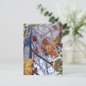 ファーストスノーウィンターカモフラージュプリント ポストカード (スタンド正面)