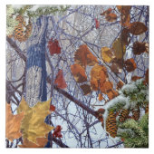 ファーストスノーウィンターフォレスト迷彩柄プリント タイル (正面)