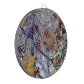 ファーストスノーウィンターフォレスト迷彩柄プリント ダーツボード (正面左)