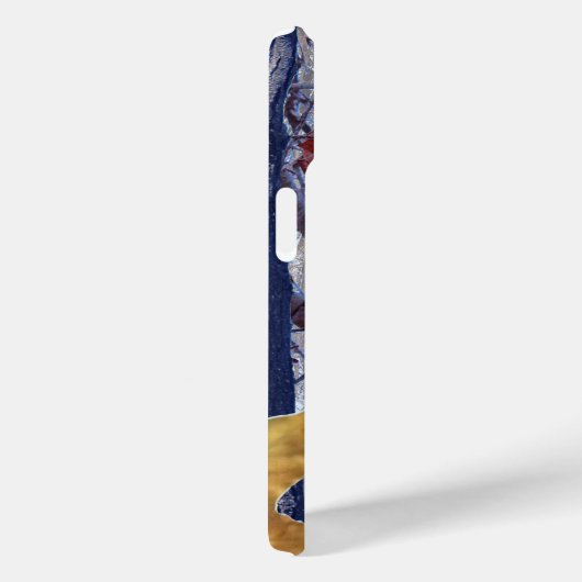 ファーストスノーウィンターフォレスト迷彩柄プリント Case-Mate iPhoneケース (裏面 / 右)