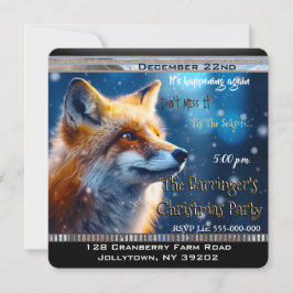 ファーストスノーキツネ年間クリスマスパーティー 招待状