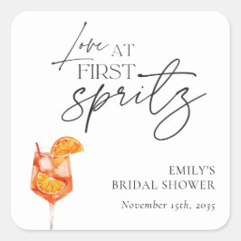 ファーストスプリッツで恋に落ちる ブライダルシャワー スクエアシール