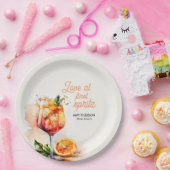 ファーストスプリッツで恋に落ちる ブライダルシャワー ペーパープレート (パーティー)