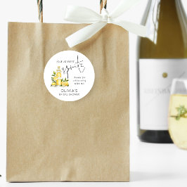 ファーストスプリッツの恋 ブライダルシャワー感謝祭 ラウンドシール