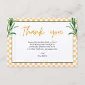 ファーストスプリッツの愛のウェディングシャワー オレンジ&ローズマリー サンキューカード (正面)
