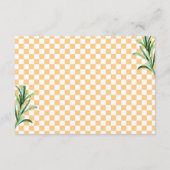 ファーストスプリッツの愛のウェディングシャワー オレンジ&ローズマリー サンキューカード (裏面)