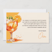 ファーストスプリッツオレンジ ブライダルシャワーの愛 サンキューカード (裏面)