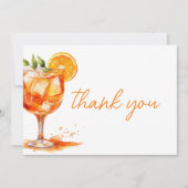 ファーストスプリッツオレンジ ブライダルシャワーの愛 サンキューカード (正面)