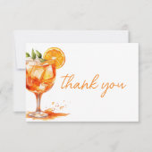 ファーストスプリッツオレンジ ブライダルシャワーの愛 サンキューカード (正面)