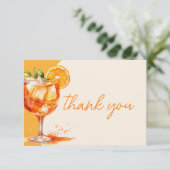 ファーストスプリッツオレンジ ブライダルシャワー サンキューカード (スタンド正面)