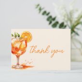 ファーストスプリッツオレンジ ブライダルシャワー サンキューカード (スタンド正面)