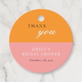 ファーストスプリッツモダンウェディングシャワー フェイバータグ (正面)