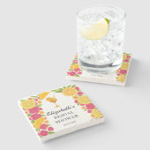 ファーストスプリッツ・シトラスオレンジ ブライダルシャワー 〜初対面の恋 〜 ストーンコースター (横)