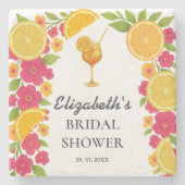 ファーストスプリッツ・シトラスオレンジ ブライダルシャワー 〜初対面の恋 〜 ストーンコースター (正面)