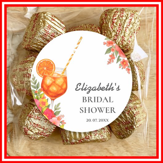 ファーストスプリッツ・シトラスオレンジ ブライダルシャワー 〜初対面の恋 〜 ラウンドシール