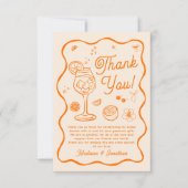 ファーストスプリッツ ブライダルシャワー サンキューカード (正面)
