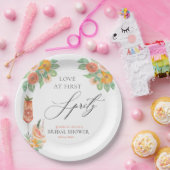 ファーストスプリッツ ブライトカクテル ブライダルシャワー ペーパープレート (パーティー)