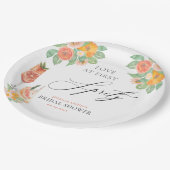 ファーストスプリッツ ブライトカクテル ブライダルシャワー ペーパープレート (アングル)