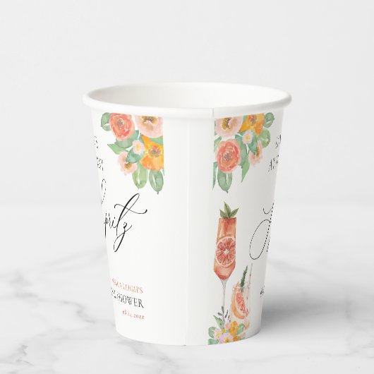 ファーストスプリッツ ブライトカクテル ブライダルシャワー 紙コップ (右)