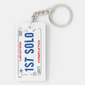 ファーストソロライセンスプレートキーチェーン キーホルダー (裏面)