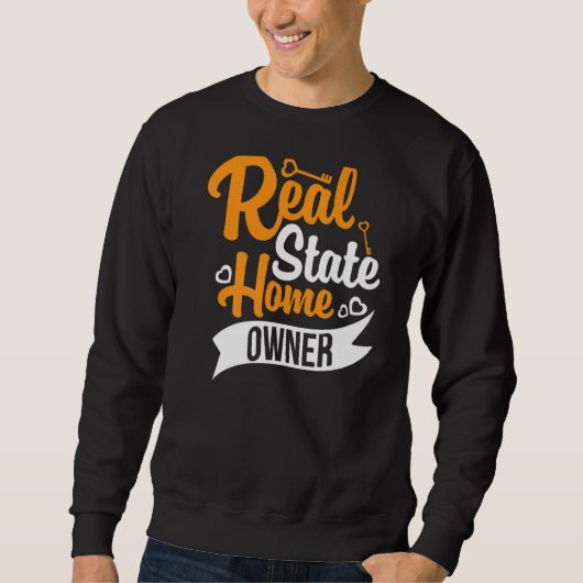 ファーストタイムホームオーナーガール引っ越し祝いパーティーニューハウス スウェットシャツ (正面)