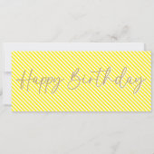 ファーストタトゥー 誕生日ギフトバウチャーカード 招待状 (裏面)