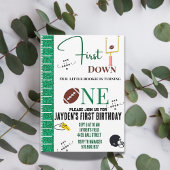 ファーストダウンサッカーの誕生日招待状 招待状