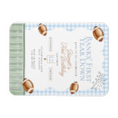 ファーストダウンサッカー誕生日、テールゲートパーティー マグネット (横)