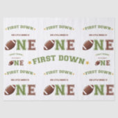 ファーストダウンファースト誕生日フットボール 薄葉紙 (正面)