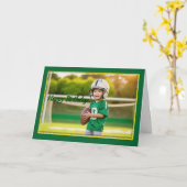 ファーストダウン少年の誕生日カード カード (黄色い花)
