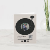 ファーストダンスソングレコードのバレンタインデー シーズンカード (正面)