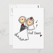 ファーストダン結婚スTシャツとギフト ポストカード (正面/裏面)