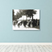 ファーストツアーデフランス1903レース開始 キャンバスプリント (インサイチュ (ウッドフロア))