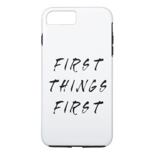 ファーストツファーストスローガン引用文手書きスタイル iPhone 8 PLUS/7 PLUSケース