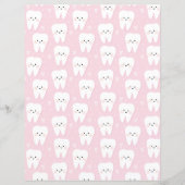 ファーストティースベビーガールスクラップブック作り紙 (正面)