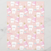 ファーストティースベビーガールスクラップブック作り紙 (正面)