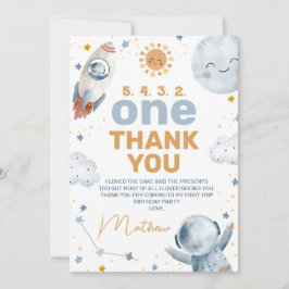 ファーストトリッのまわりにプサン1st誕生日サンキューカード 招待状