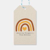 ファーストトリッのまわりにプザサンカスタム1stバースデーボホ ギフトタグ (裏面)