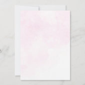 ファーストトリッのまわりにプザサンガール宇宙1st誕生日 サンキューカード (裏面)