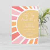 ファーストトリッのまわりにプザサンボホサンシャイン誕生日 招待状 (スタンド正面)