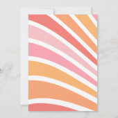 ファーストトリッのまわりにプザサンボホサンシャイン誕生日 招待状 (裏面)