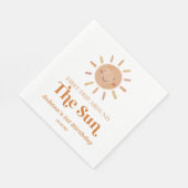 ファーストトリッのまわりにプザサンボホ1歳パーティー スタンダードランチョンナプキン (角)