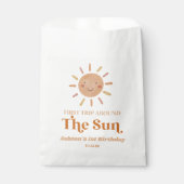 ファーストトリッのまわりにプザサンボホ1歳パーティー フェイバーバッグ (正面)