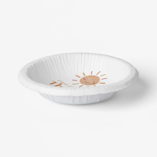 ファーストトリッのまわりにプザサンボホ1歳パーティー ペーパーボウル (傾斜あり)
