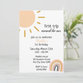 ファーストトリッのまわりにプザサンボホ1歳パーティー 招待状 (スタンド正面)