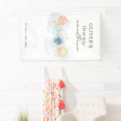 ファーストトリッのまわりにプザサン宇宙1st誕生日 横断幕 (インサイチュ)