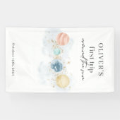 ファーストトリッのまわりにプザサン宇宙1st誕生日 横断幕 (横)